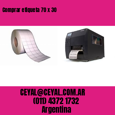 Comprar etiqueta 70 x 30