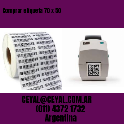 Comprar etiqueta 70 x 50