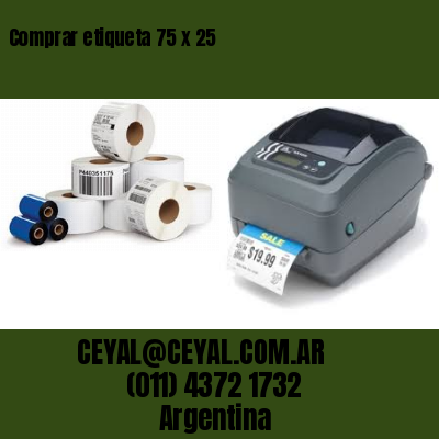 Comprar etiqueta 75 x 25