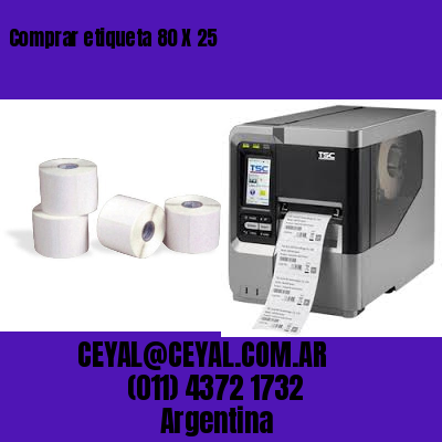 Comprar etiqueta 80 X 25