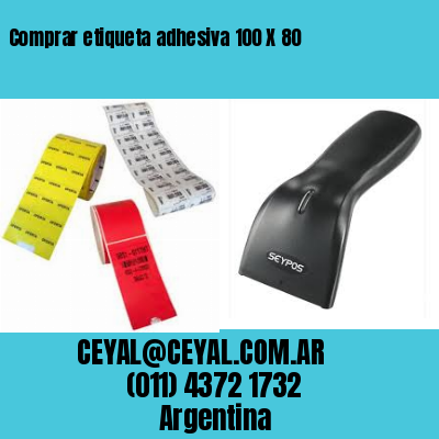 Comprar etiqueta adhesiva 100 X 80