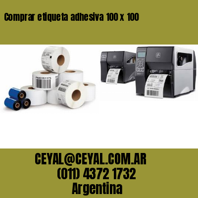 Comprar etiqueta adhesiva 100 x 100