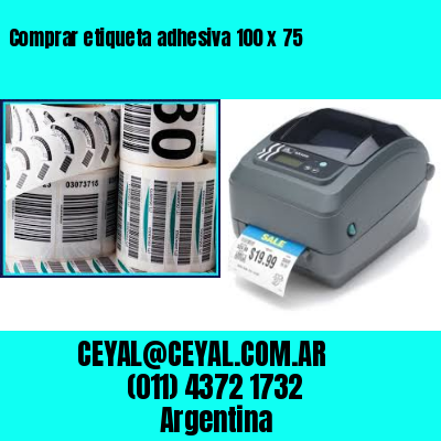 Comprar etiqueta adhesiva 100 x 75