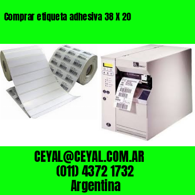 Comprar etiqueta adhesiva 38 X 20