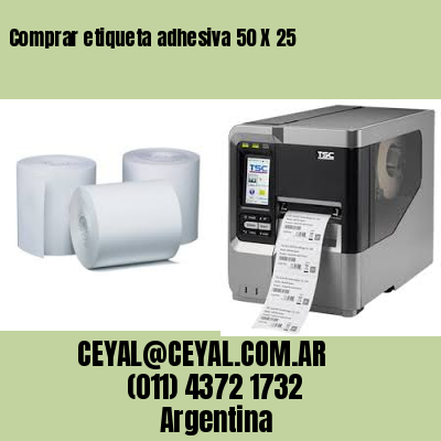 Comprar etiqueta adhesiva 50 X 25