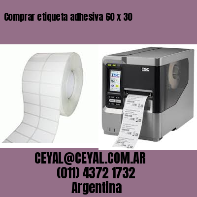 Comprar etiqueta adhesiva 60 x 30