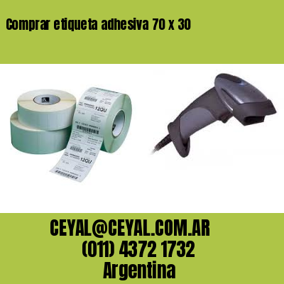 Comprar etiqueta adhesiva 70 x 30