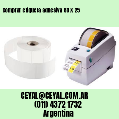 Comprar etiqueta adhesiva 80 X 25