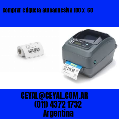 Comprar etiqueta autoadhesiva 100 x  60