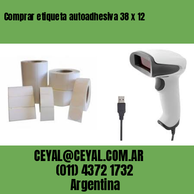 Comprar etiqueta autoadhesiva 38 x 12