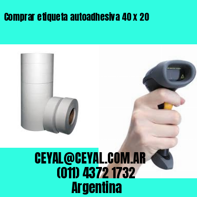 Comprar etiqueta autoadhesiva 40 x 20
