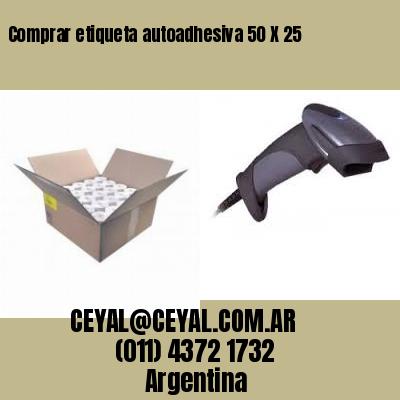 Comprar etiqueta autoadhesiva 50 X 25