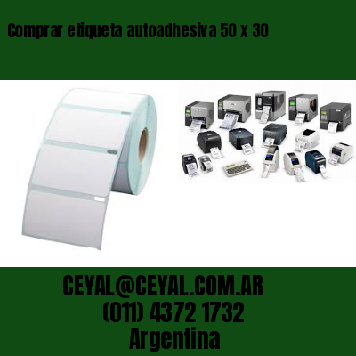 Comprar etiqueta autoadhesiva 50 x 30