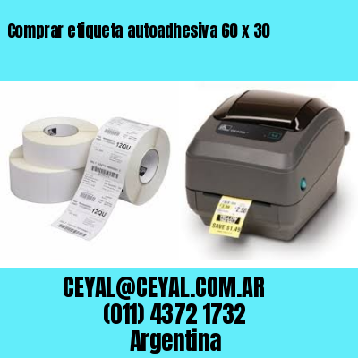 Comprar etiqueta autoadhesiva 60 x 30