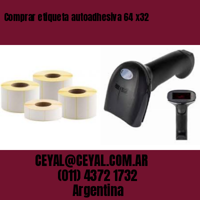Comprar etiqueta autoadhesiva 64 x32