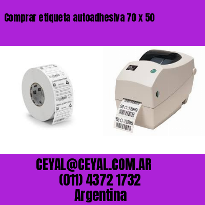 Comprar etiqueta autoadhesiva 70 x 50