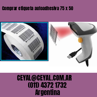 Comprar etiqueta autoadhesiva 75 x 50