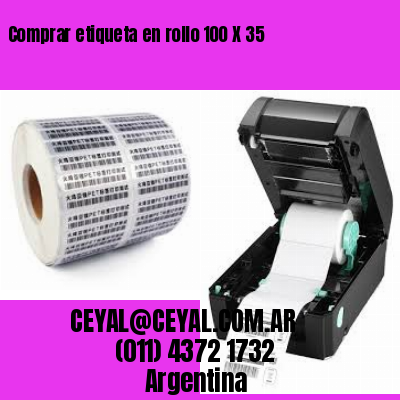 Comprar etiqueta en rollo 100 X 35
