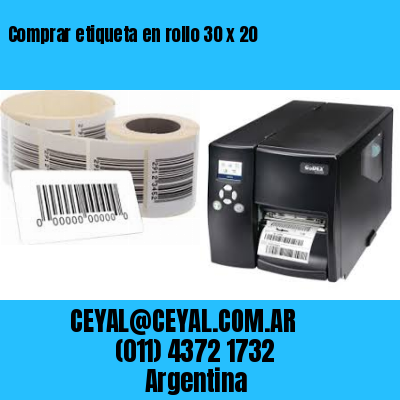 Comprar etiqueta en rollo 30 x 20