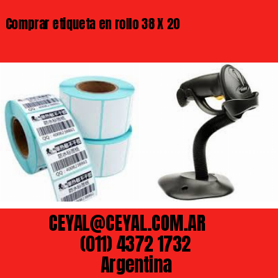Comprar etiqueta en rollo 38 X 20