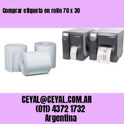 Comprar etiqueta en rollo 70 x 30