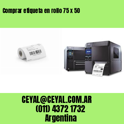 Comprar etiqueta en rollo 75 x 50