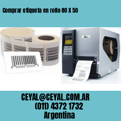 Comprar etiqueta en rollo 80 X 50
