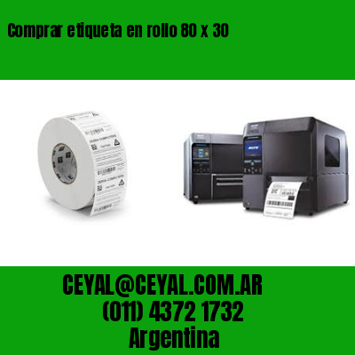 Comprar etiqueta en rollo 80 x 30