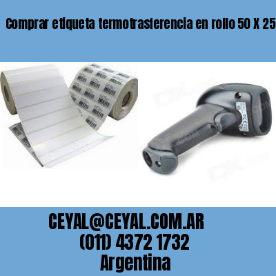 Comprar etiqueta termotrasferencia en rollo 50 X 25