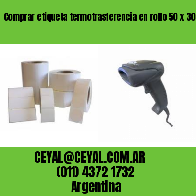 Comprar etiqueta termotrasferencia en rollo 50 x 30