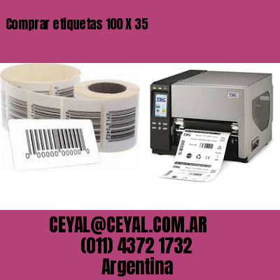 Comprar etiquetas 100 X 35