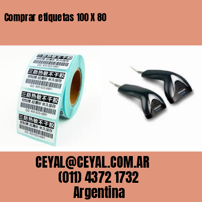 Comprar etiquetas 100 X 80