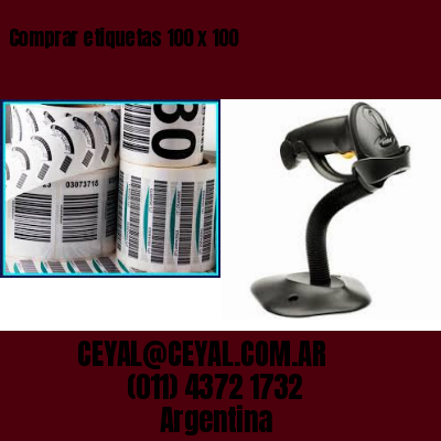 Comprar etiquetas 100 x 100