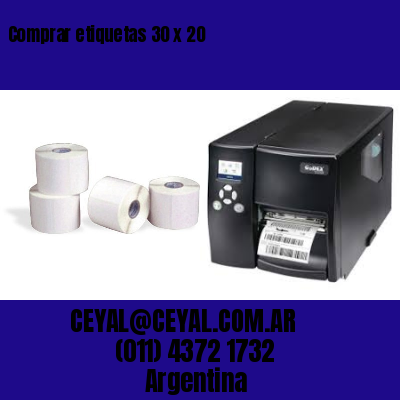 Comprar etiquetas 30 x 20