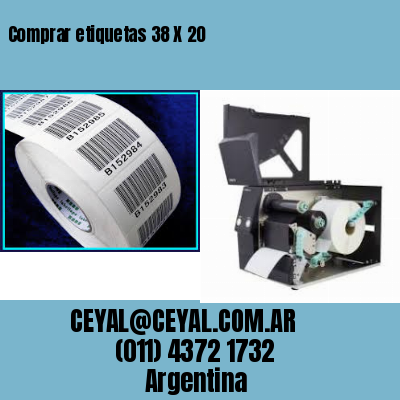 Comprar etiquetas 38 X 20