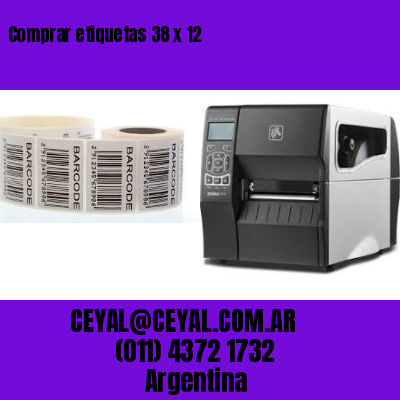 Comprar etiquetas 38 x 12