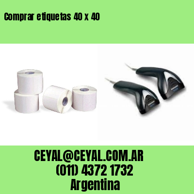 Comprar etiquetas 40 x 40