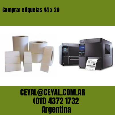 Comprar etiquetas 44 x 20