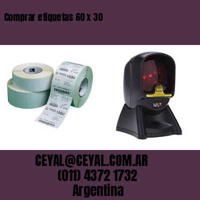 Comprar etiquetas 60 x 30