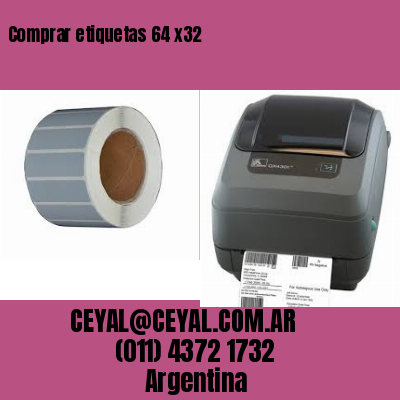 Comprar etiquetas 64 x32