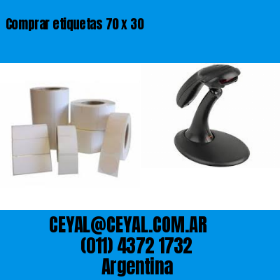 Comprar etiquetas 70 x 30