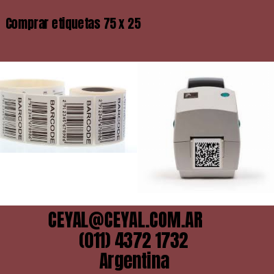Comprar etiquetas 75 x 25