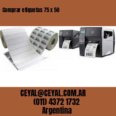 Comprar etiquetas 75 x 50