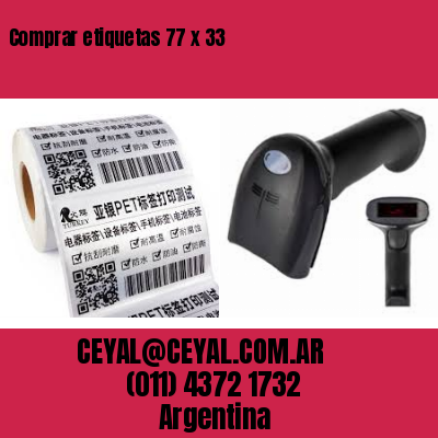 Comprar etiquetas 77 x 33