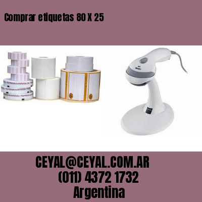 Comprar etiquetas 80 X 25