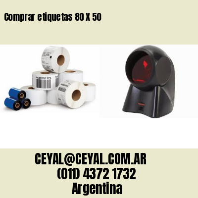 Comprar etiquetas 80 X 50