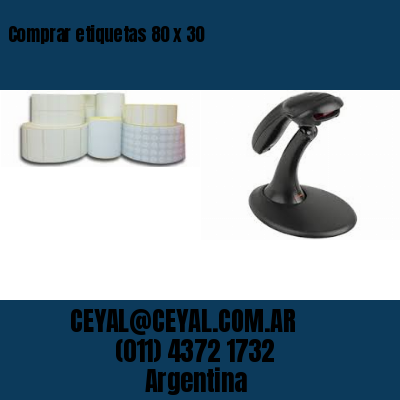 Comprar etiquetas 80 x 30