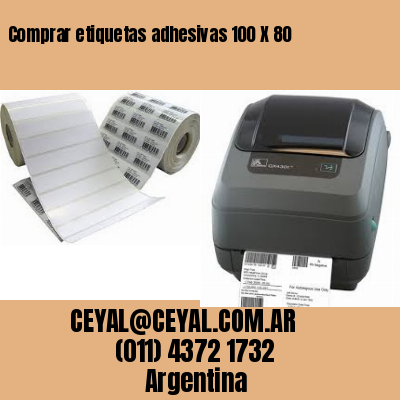 Comprar etiquetas adhesivas 100 X 80