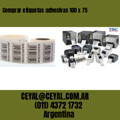 Comprar etiquetas adhesivas 100 x 75