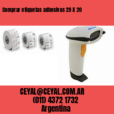 Comprar etiquetas adhesivas 29 X 20